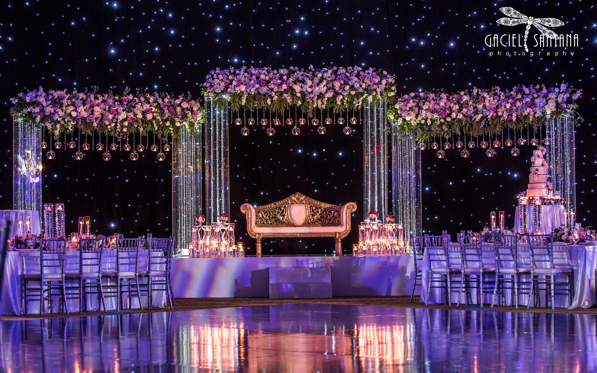 Nebula Reception Wanderlust 1 South Asian Indian Wedding Decor Design Suhaag Garden Florida