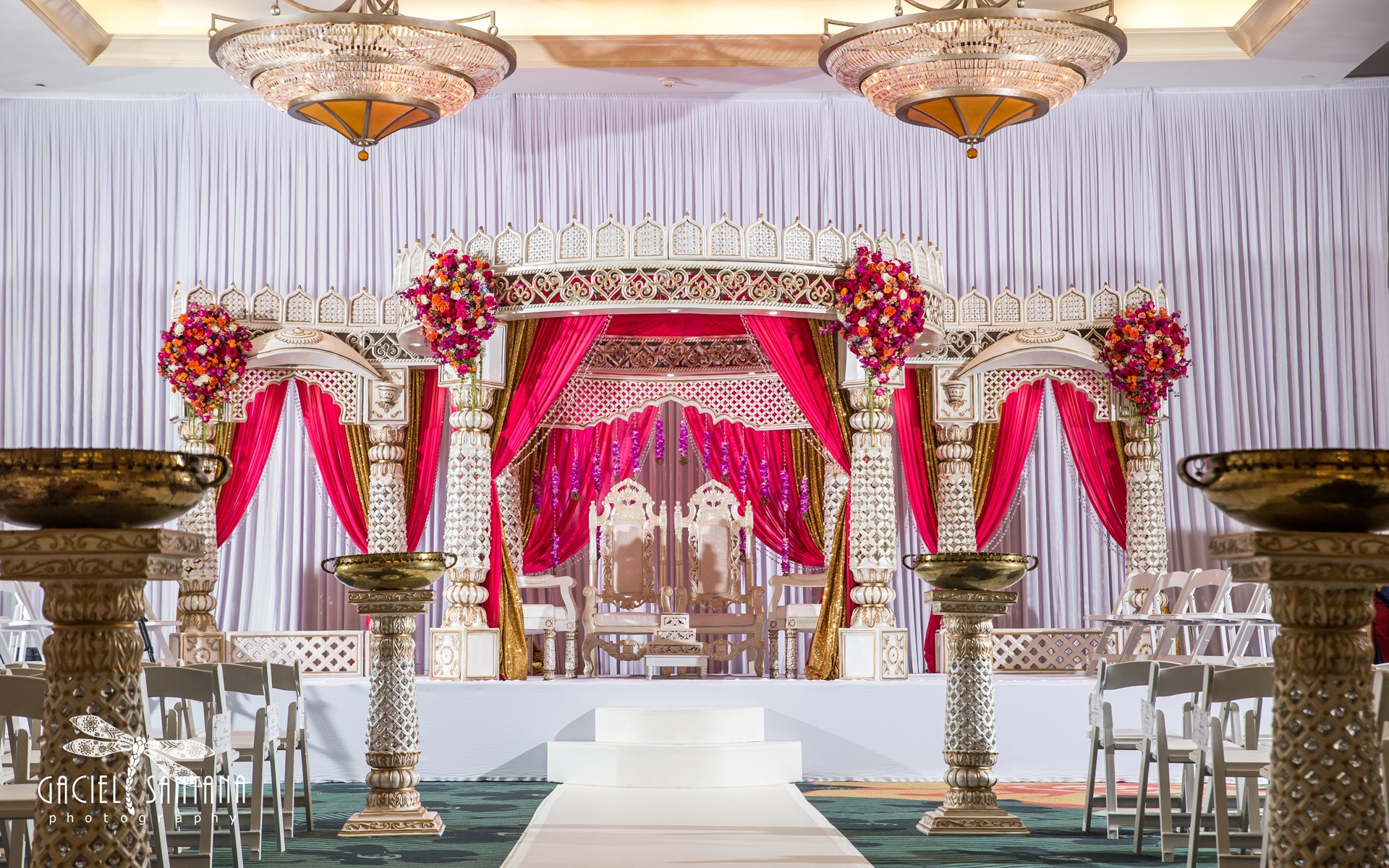 Princess Ceremony Royal Fairytale 1 South Asian Indian Wedding Decor Design Suhaag Garden Florida